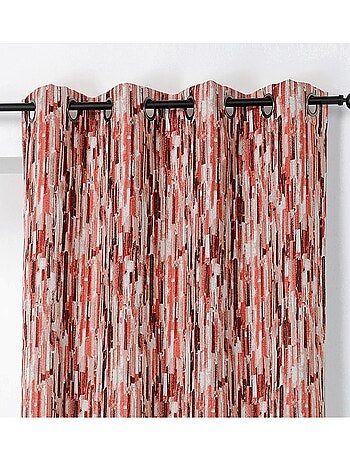 Cortina de mobiliario con impresiones abstractas