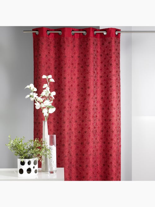 Cortina de mobiliario de shantung forrada fantasía - Kiabi