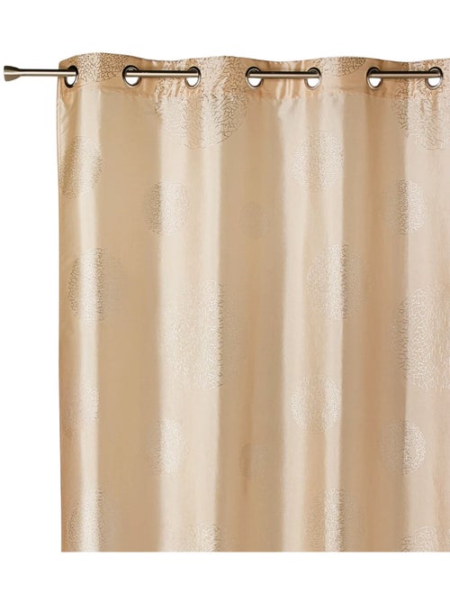 Cortina de mobiliario de tafetán estampada plata - Kiabi