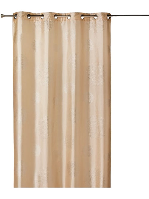 Cortina de mobiliario de tafetán estampada plata - Kiabi