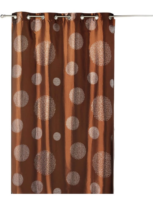 Cortina de mobiliario de tafetán estampada plata - Kiabi