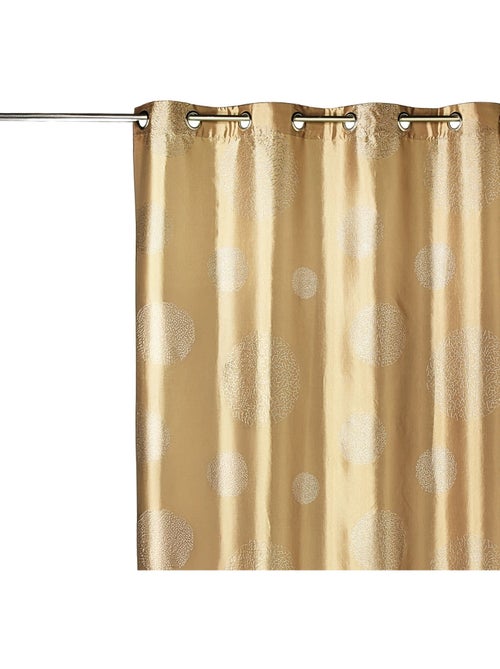 Cortina de mobiliario de tafetán estampada plata - Kiabi