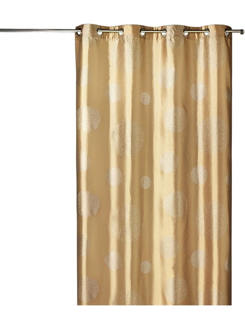 Cortina de mobiliario de tafetán estampada plata - Kiabi