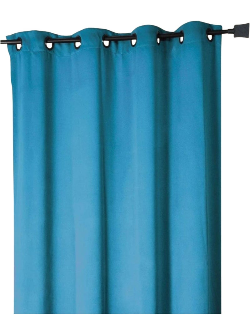 Cortina de mobiliario Lisa Outdoor Azul turquesa - Kiabi