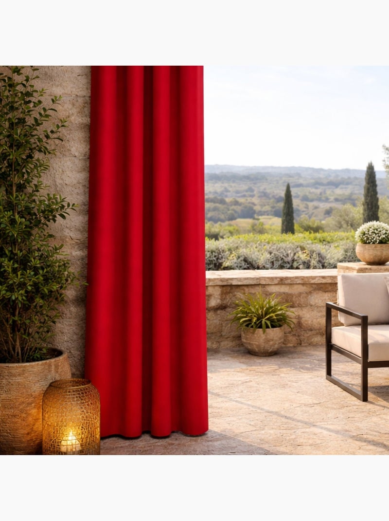 Cortina de mobiliario Lisa Outdoor Rojo ladrillo - Kiabi