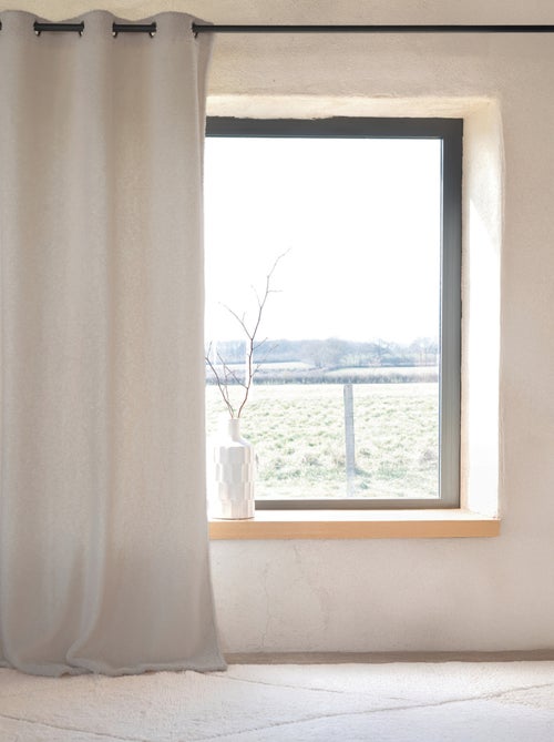 Cortina de montaña efecto piel de oveja - Kiabi