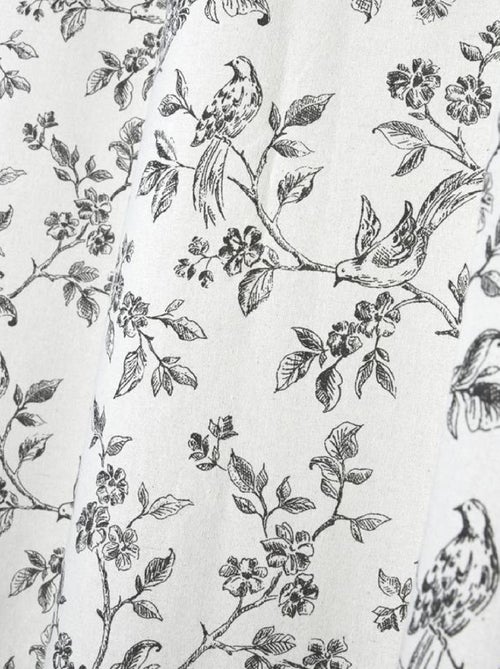 Cortina de ojales de estilo rústico - Kiabi