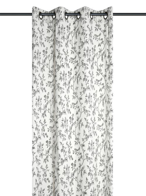 Cortina de ojales de estilo rústico - Kiabi