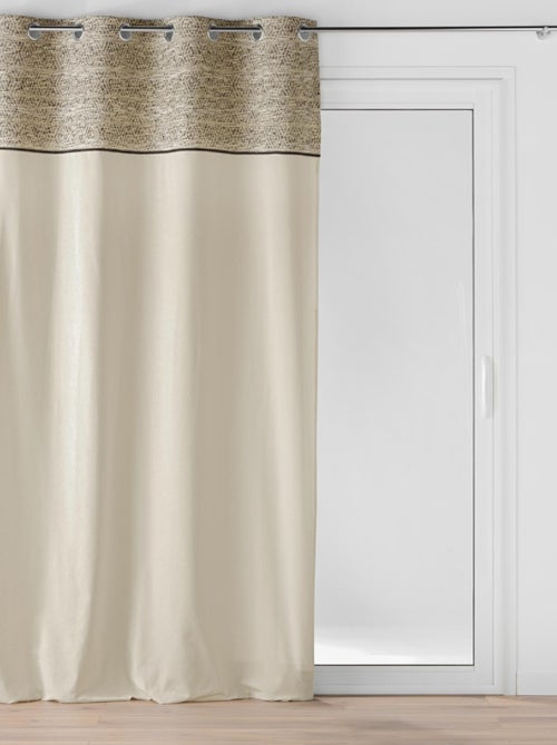 Cortina de ojales de jacquard Camalia Top - Kiabi Cortina de ojales de jacquard Camalia Top - Kiabi