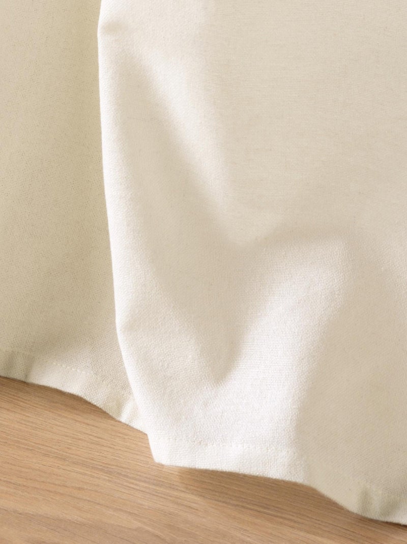 Cortina de ojales de jacquard Camalia Top Madera natural - Kiabi