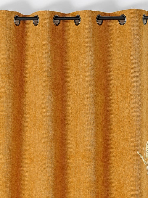 Cortina de Ojales Lisa con Efecto Jaspeado - Kiabi