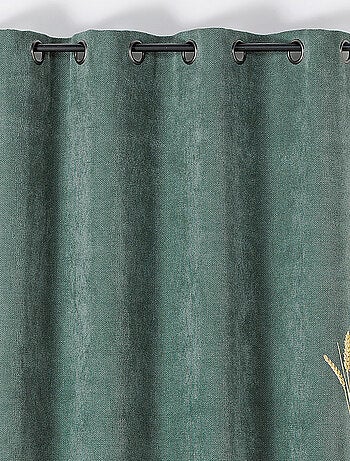 Cortina de Ojales Lisa con Efecto Jaspeado