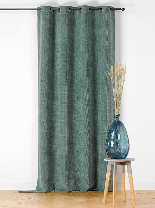 Cortina de Ojales Lisa con Efecto Jaspeado - Kiabi