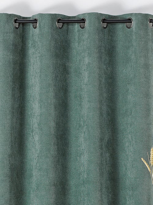 Cortina de Ojales Lisa con Efecto Jaspeado - Kiabi