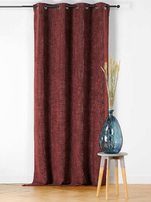 Cortina de Ojales Lisa con Efecto Jaspeado - Kiabi