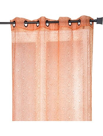 Cortina de organza bordada con motivos de burbujas