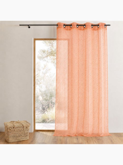 Cortina de organza bordada con motivos de burbujas - Kiabi Cortina de organza bordada con motivos de burbujas - Kiabi