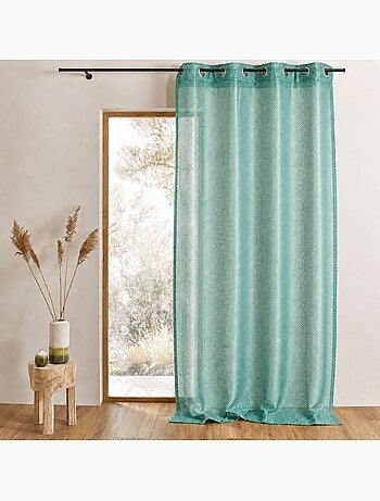 Cortina de organza con efecto de malla
