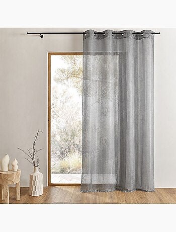 Cortina de organza con gotitas metálicas