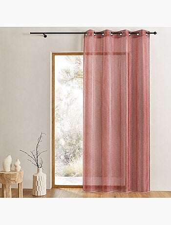 Cortina de organza con gotitas metálicas