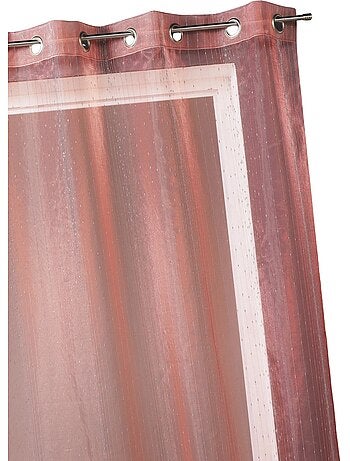 Cortina de organza con gotitas metálicas