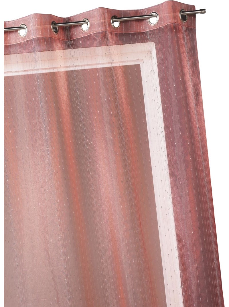 Cortina de organza con gotitas metálicas Rojo - Kiabi