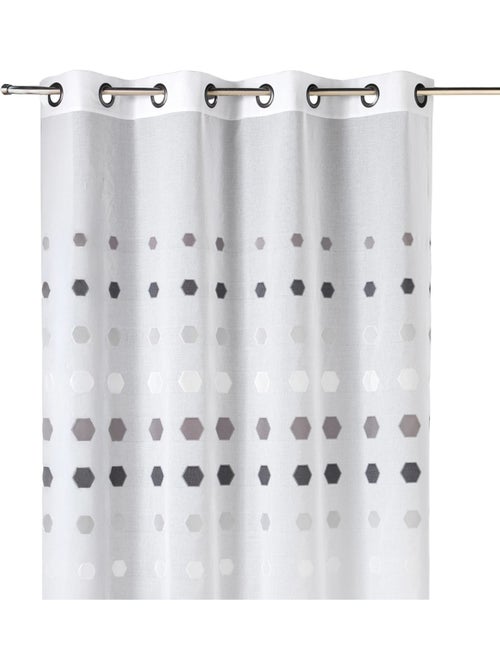 Cortina de organza con lunares geométricos - Kiabi Cortina de organza con lunares geométricos - Kiabi