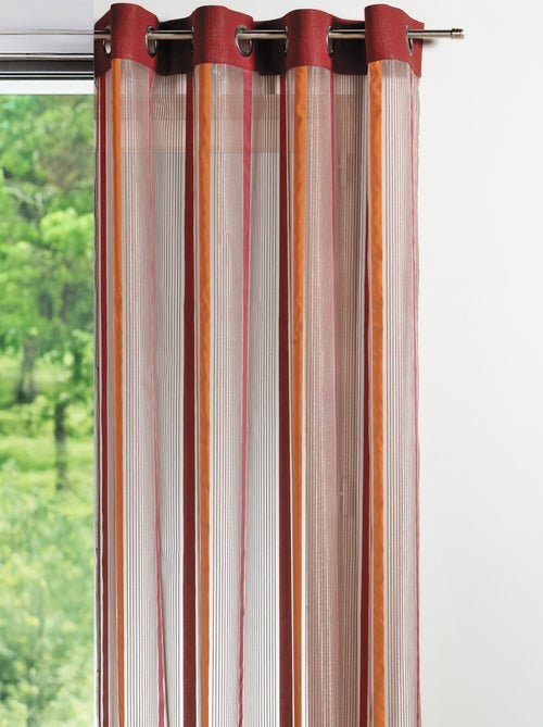 Cortina de organza con rayas verticales - Kiabi