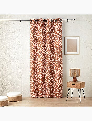 Cortina de oscurecimiento térmica y acústica con revestimiento de vellón jacquard