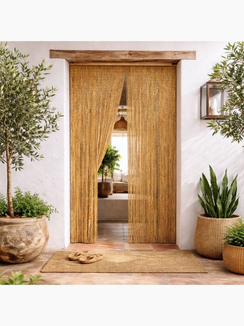 Cortina de palos de bambú barnizados - Kiabi