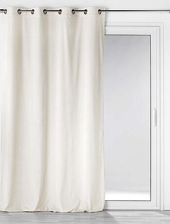 Cortina de pana lisa