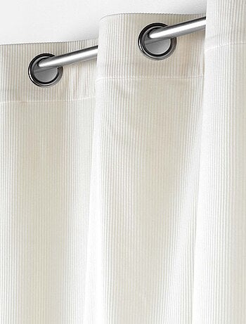 Cortina de pana lisa