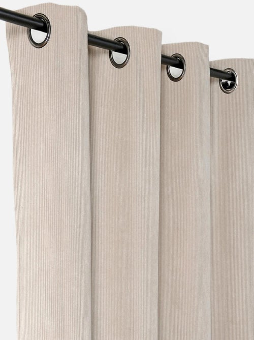 Cortina de pana oscurecedora y aislante - Kiabi