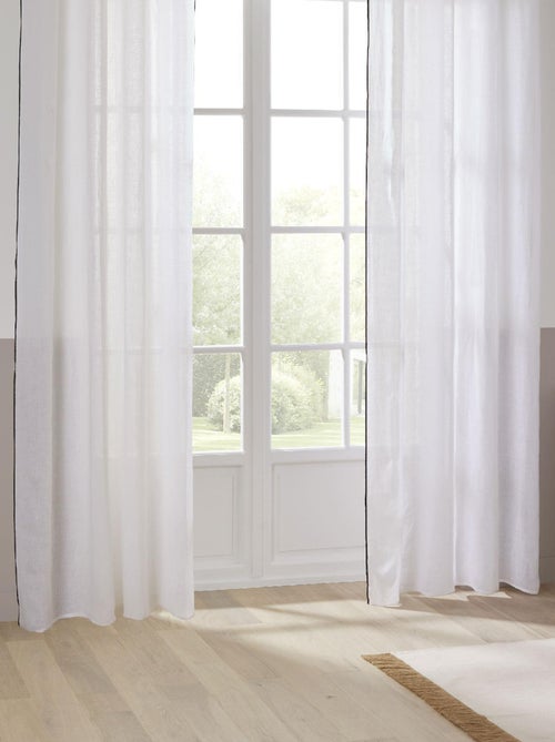 Cortina de pantalla en lino 100% - Kiabi