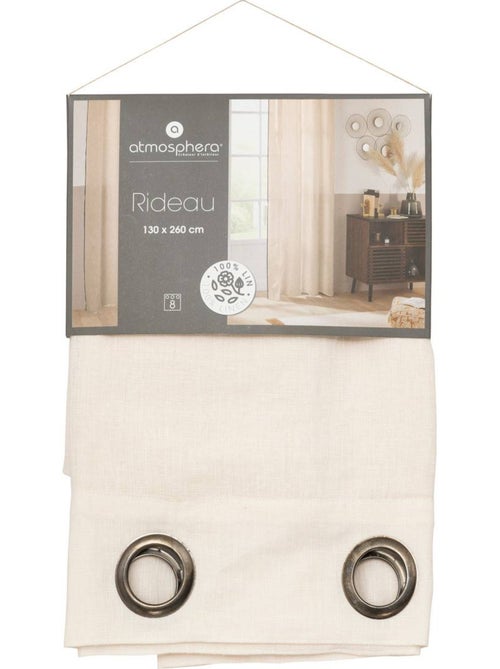 Cortina de pantalla en lino 100% - Kiabi