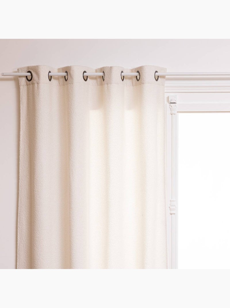 Cortina de piel sintética jaiko 140x260cm blanca Blanco - Kiabi