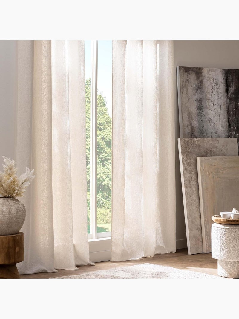 Cortina de poliéster cody douceur d'intérieur Beige - Kiabi