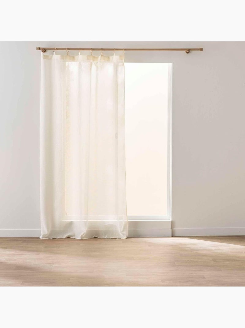 Cortina de poliéster sunline douceur d'intérieur Blanco - Kiabi