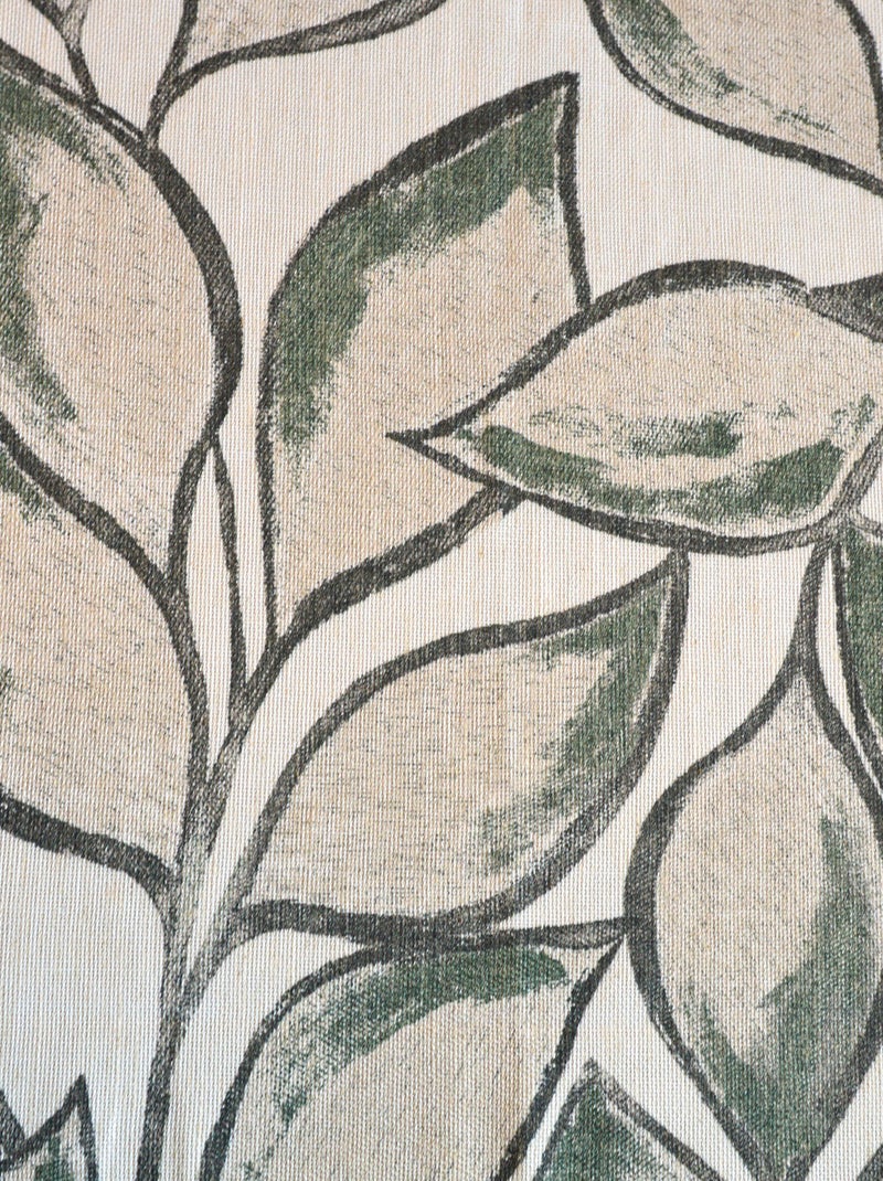 Cortina de polilina con estampado de hojas de acuarela Verde - Kiabi