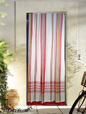 Cortina de puerta “marsellesa” a rayas de antaño