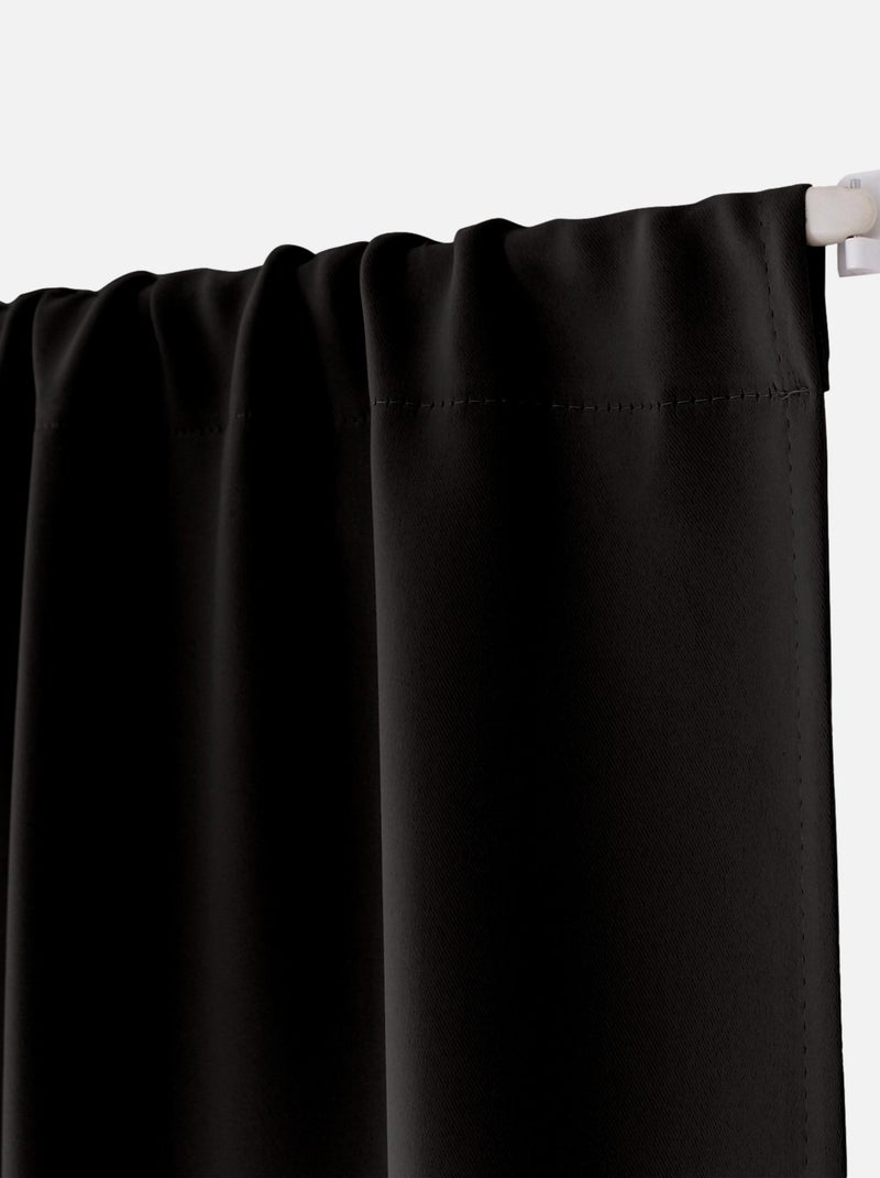 Cortina de puerta opaca Negro - Kiabi