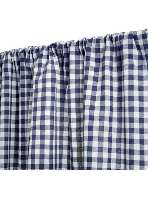 Cortina de ranuras 260x140cm guinga azul marino - Kiabi Cortina de ranuras 260x140cm guinga azul marino - Kiabi