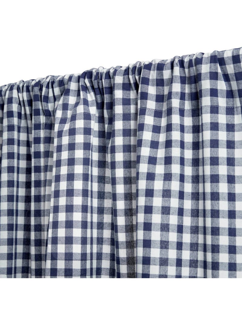Cortina de ranuras 260x140cm guinga azul marino Azul marino - Kiabi