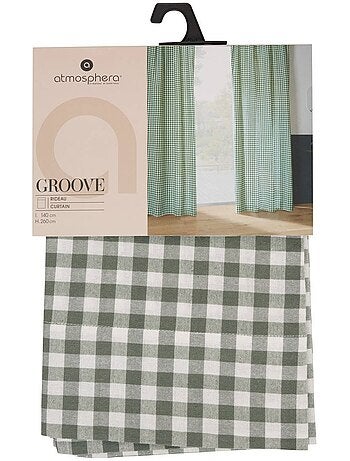 Cortina de ranuras 260x140cm guinga verde