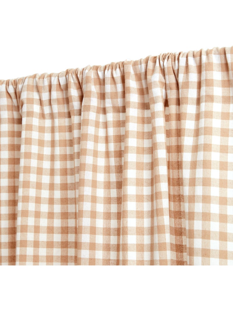Cortina de ranuras 260x140cm lino beige guinga Verdín - Kiabi