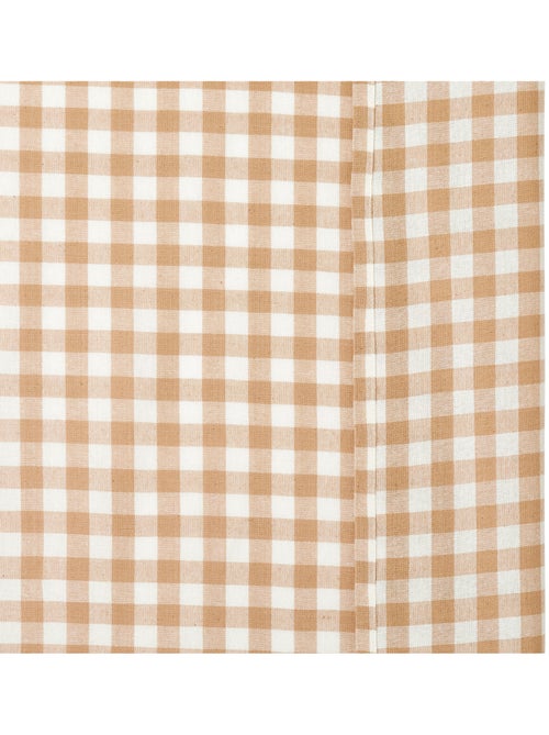 Cortina de ranuras 260x140cm lino beige guinga - Kiabi Cortina de ranuras 260x140cm lino beige guinga - Kiabi