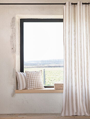 Cortina de rayas anchas 100% algodón LOURMARIN