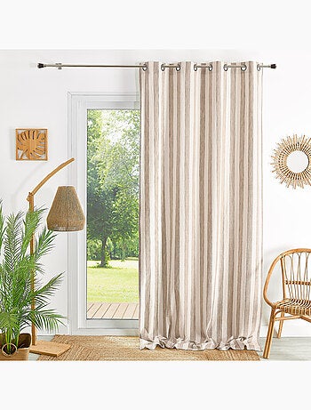 Cortina de rayas anchas 100% algodón LOURMARIN