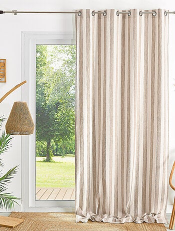 Cortina de rayas anchas 100% algodón LOURMARIN