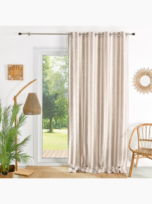 Cortina de rayas anchas 100% algodón LOURMARIN - Kiabi